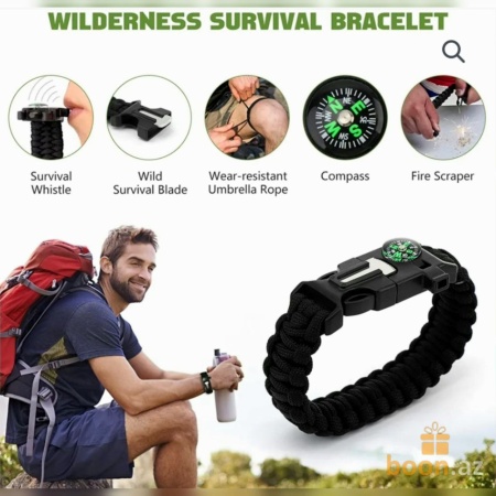 Набор для выживания 24 в 1 для кемпинга SOS